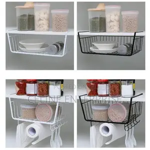 Under the Cabinet Partition Hanging Basket