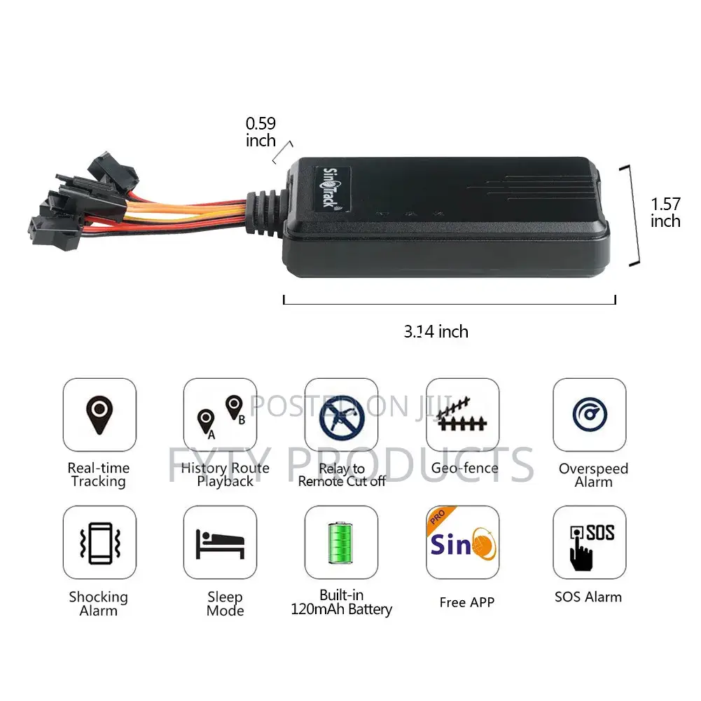 4g GPS Tracker With Shock Alarm Sos Alarm