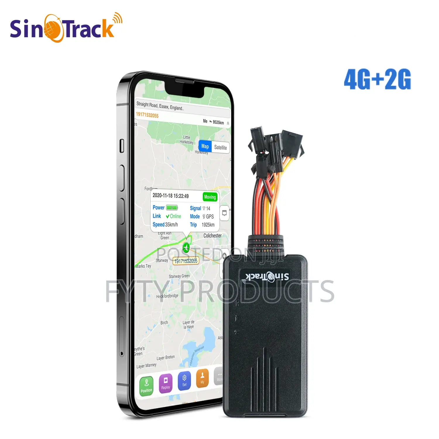 4g GPS Tracker With Shock Alarm Sos Alarm