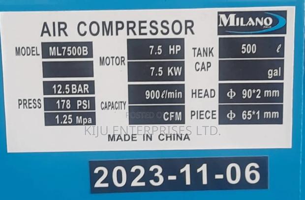500 L Air Compressor - thumbnail 2