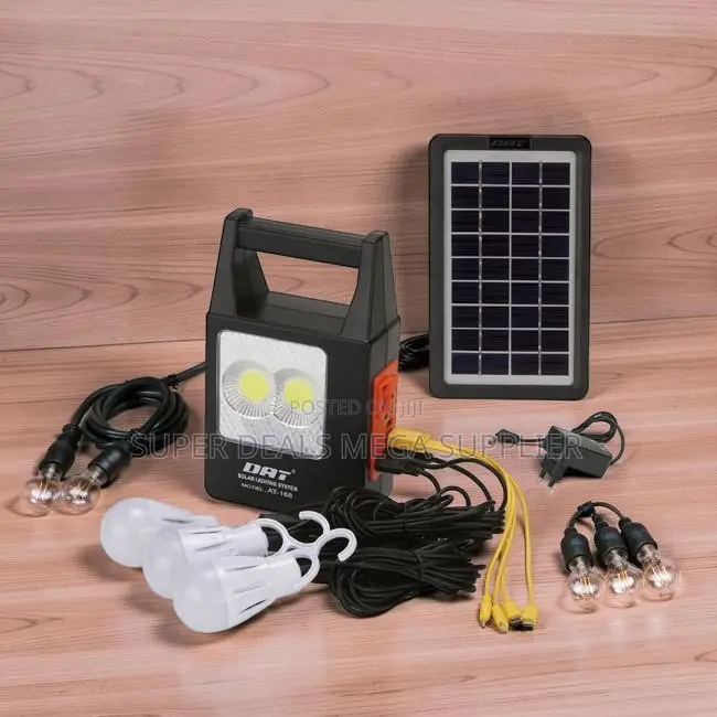 Powerful Durable Dat at 168 Solar Home Lighting System Kit