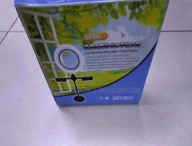 Live Desktop Ring Light With Phone Holder Adjustable Stand