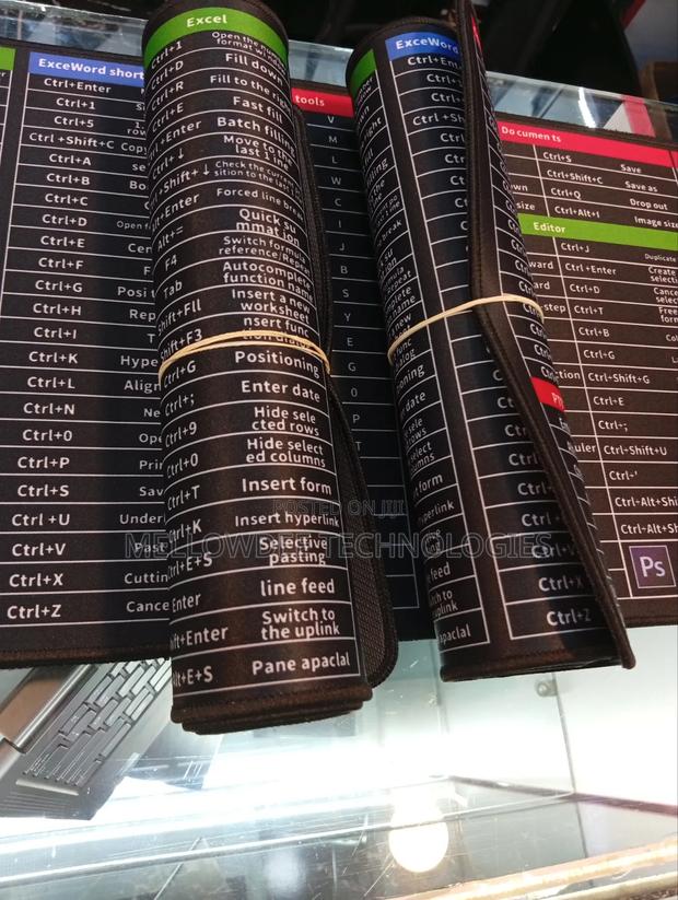 Computer Shortcuts Mousepad 
300by800 - thumbnail 2