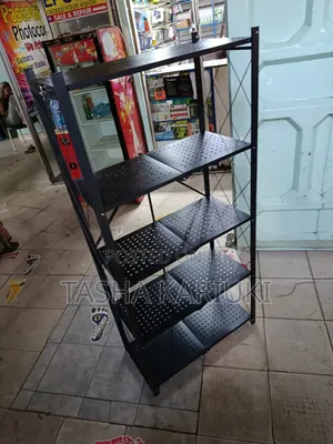 Foldable Metallic Kitchen Rack 5 Tier