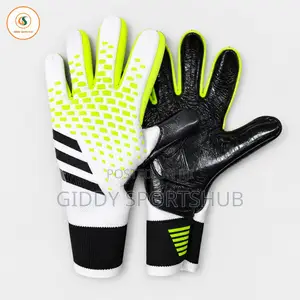 Ultra Grip Apex Elite Goalkeeper Gloves – White/Volt Edition