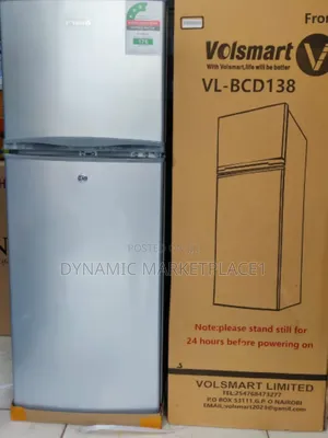 Volsmart Double Door Fridge 138litres