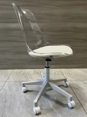 Study Chair: Acrylic Swivel Leather Computer Lift Chair