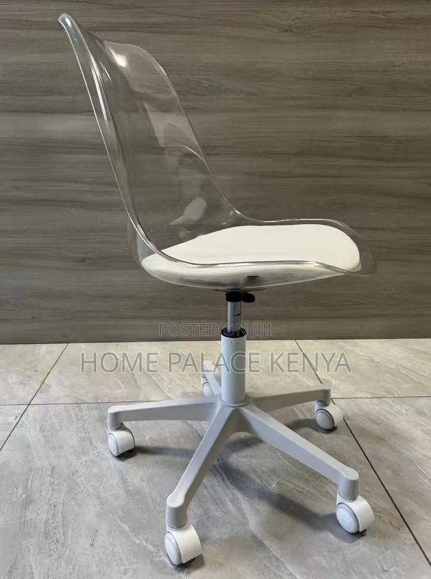 Study Chair: Acrylic Swivel Leather Computer Lift Chair - thumbnail 5