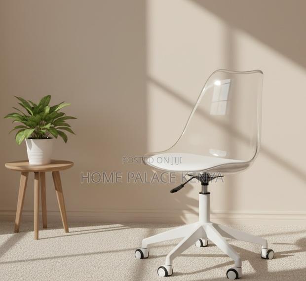 Study Chair: Acrylic Swivel Leather Computer Lift Chair - thumbnail 7