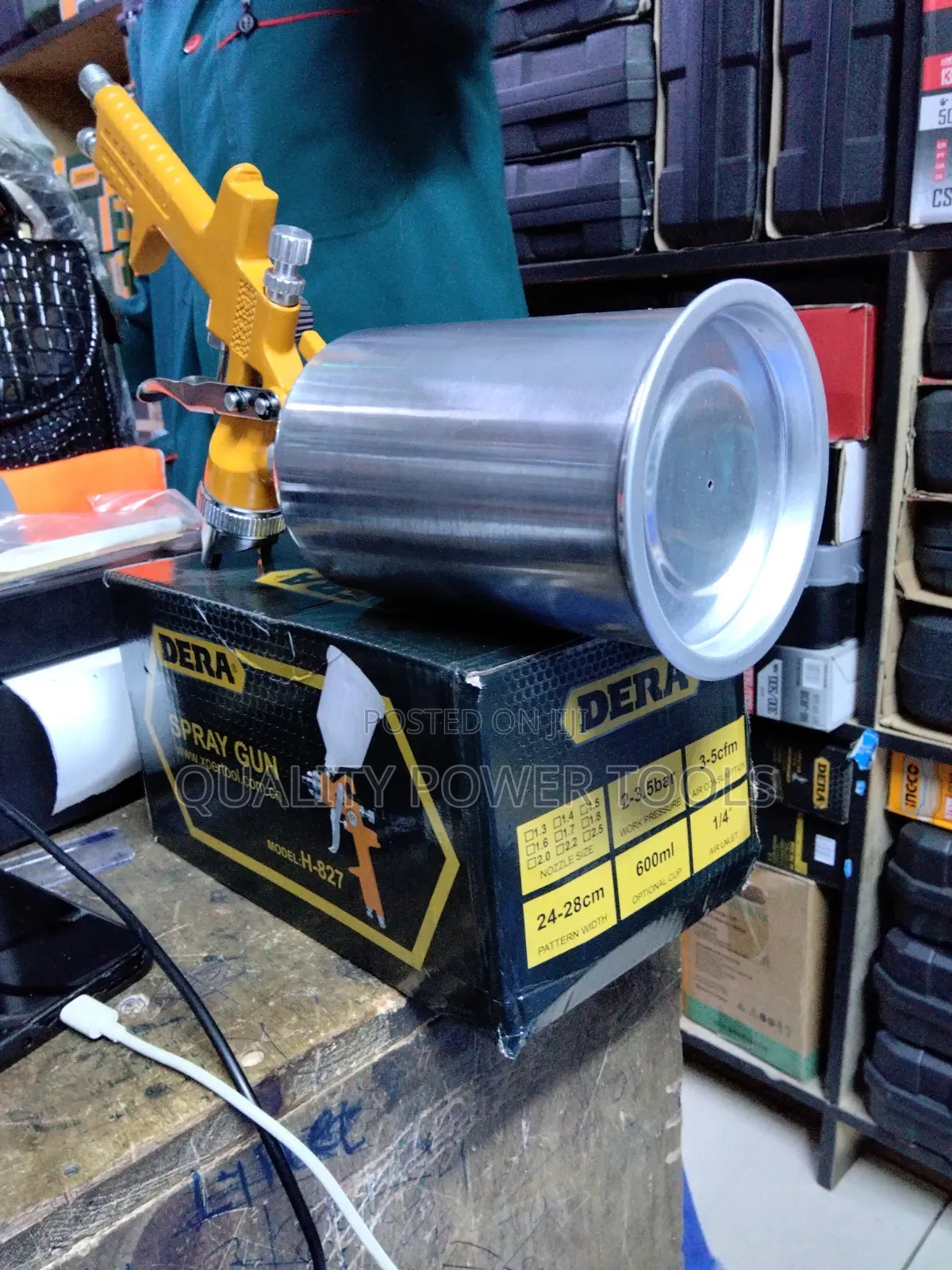 Dera Professional HVLP (High Volume Low Pressure) Spray Gun,
