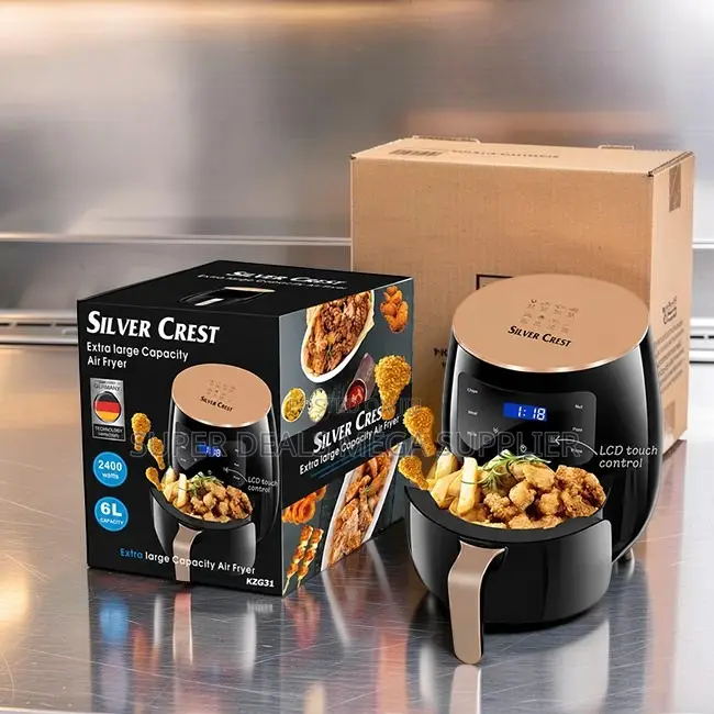 Hot Air Silver Crest 4/5/6/8l Touch Screen Digital Air Fryer