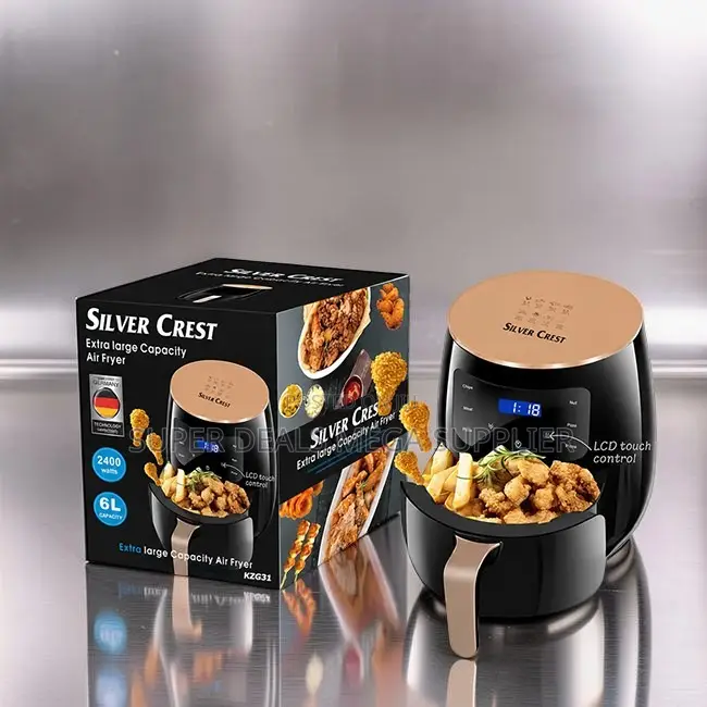 Electric Silver Crest 4/5/6/8l Touch Screen Digital Air Fryer