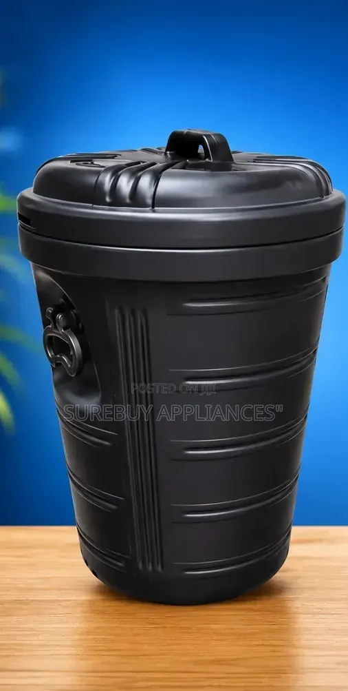 Premier 60ltrs Black Dustbin