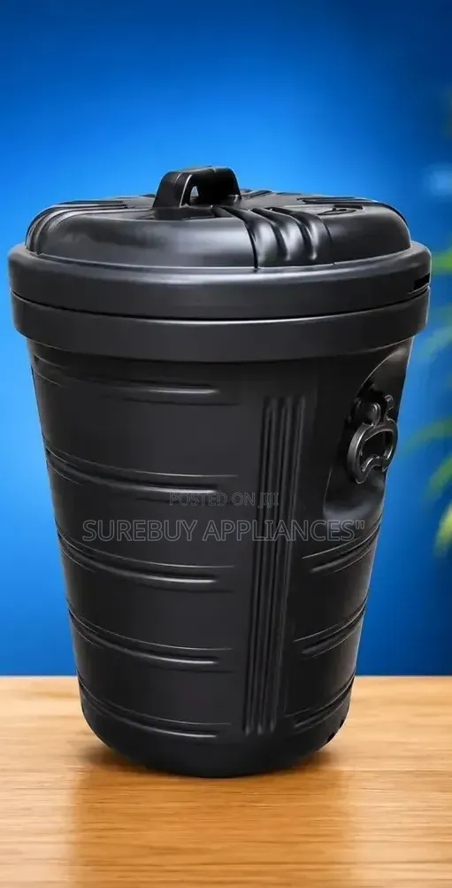 Premier 60ltrs Black Dustbin