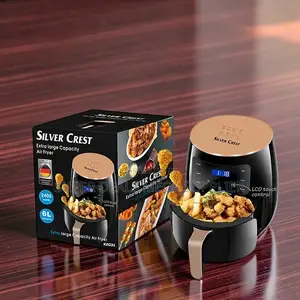 Modern Silver Crest 4/5/6/8l Touch Screen Digital Air Fryer