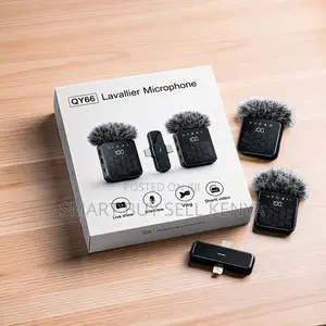 High Sensitivity 3 in 1 Dual Mics Wireless Lavalier Microphone