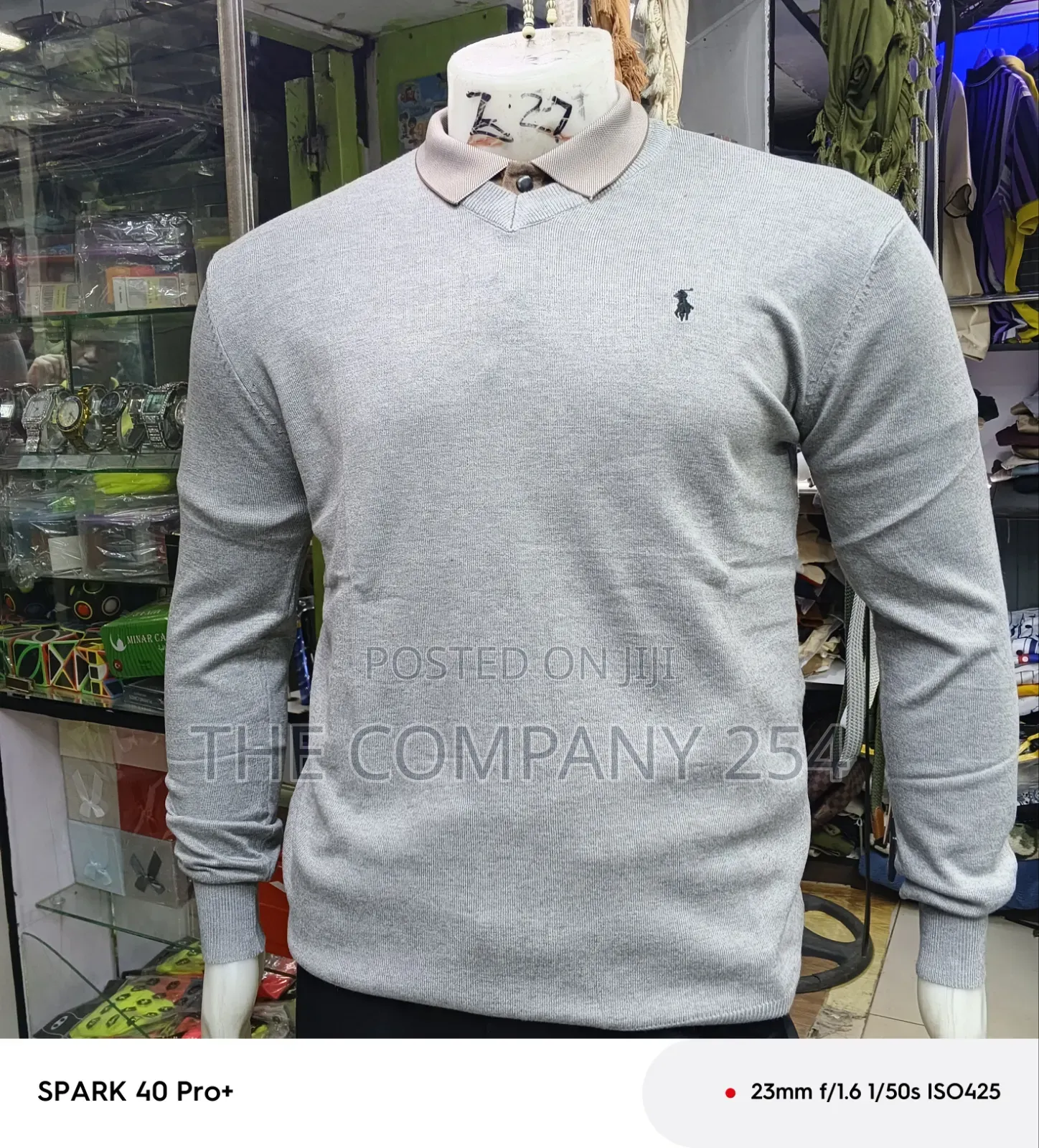 Quality Casual Knitted Polo Official Sweater. Available