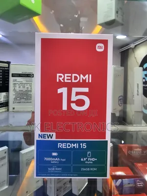 New Xiaomi Redmi 15 256 GB Black