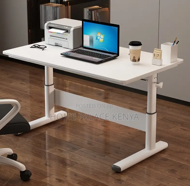 Adjustable Desk: Optimum Height Manual Working Desk With Hand Crank