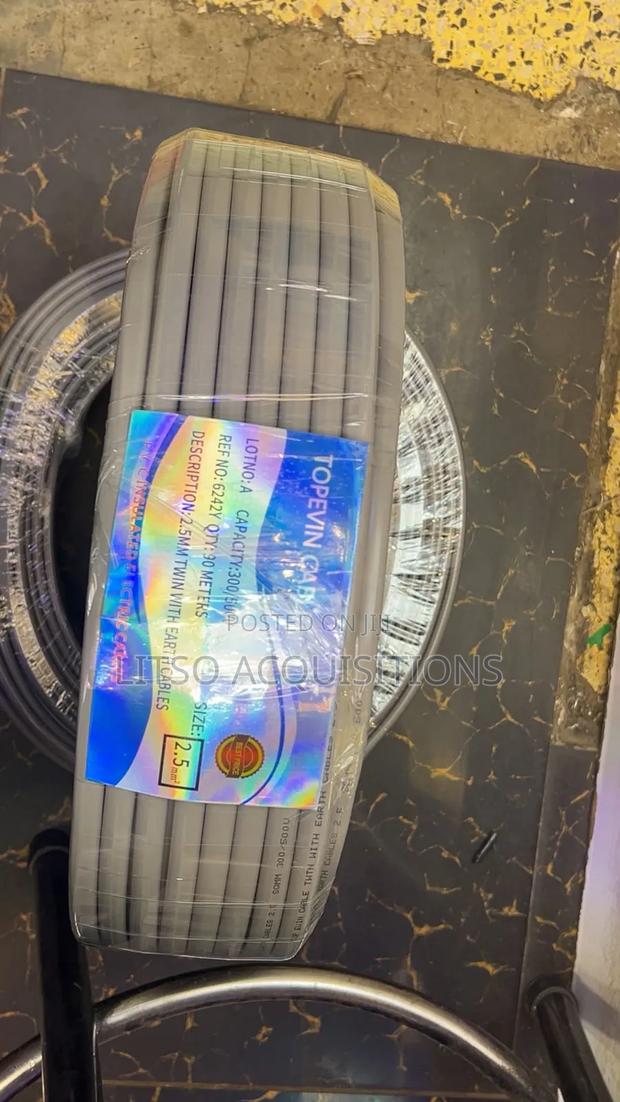 Topevin 1.5mm Twin With Earth Cable 90m Roll –Premium Electrical Cable - main view