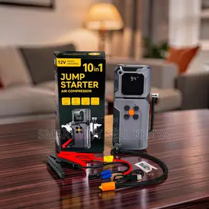 Heavy Duty 10-in-1 Car Jump Starter Digital Air Compressor Inflator