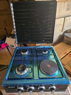 Electromate 3+1 Tabletop Gas Electric Cooker – Blue