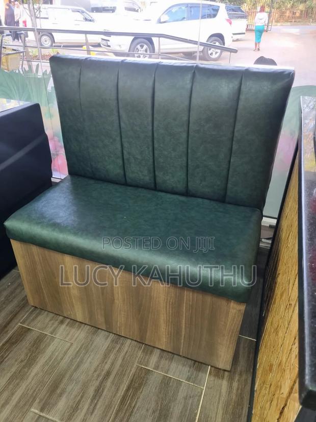 Booth Couches With Wood Frame - thumbnail 2
