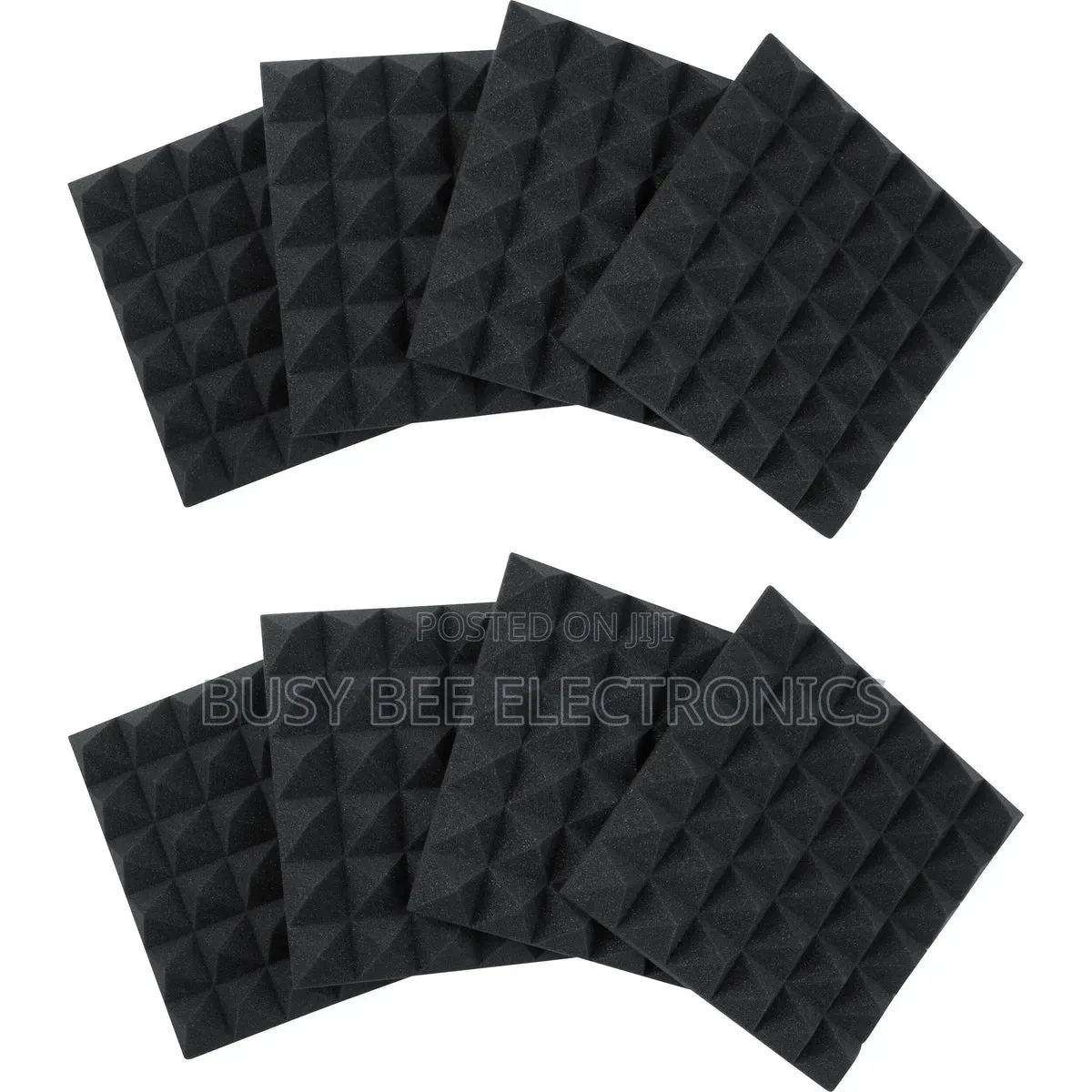 8pcs Acoustic Pyramid Panel 12x12"