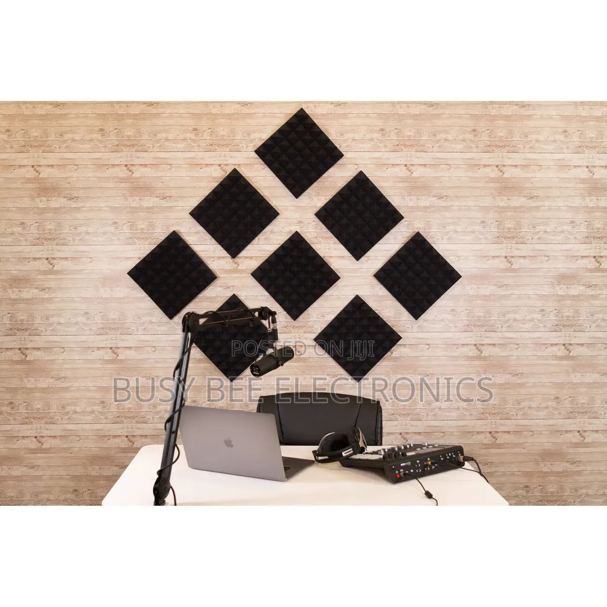 8pcs Acoustic Pyramid Panel 12x12"