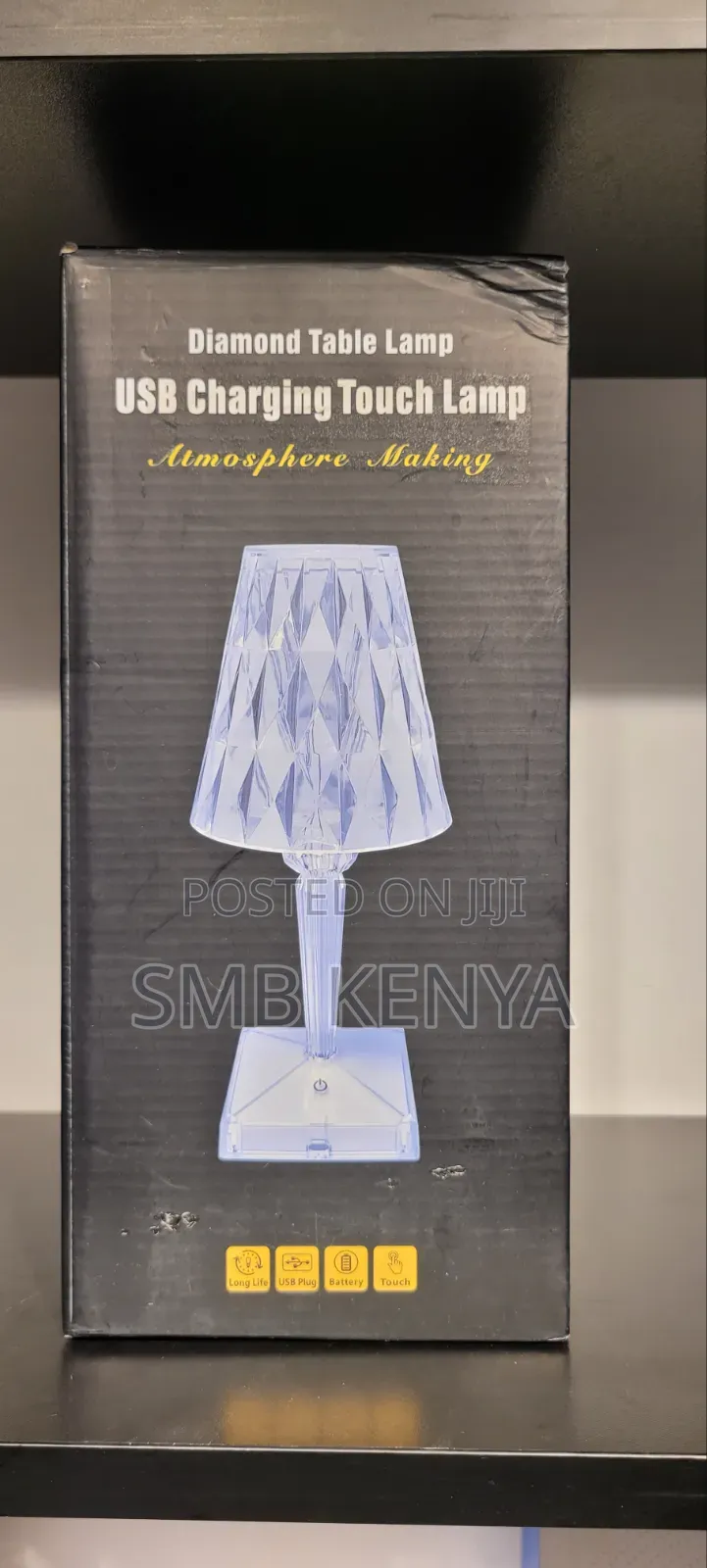 Color Changing Crystal Diamond Table Lamp