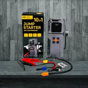Multipurpose 10-in-1 Car Jump Starter Digital Air Compressor Inflator