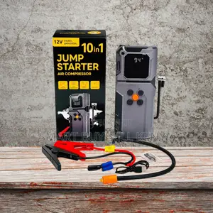 Multipurpose 10-in-1 Car Jump Starter Digital Air Compressor Inflator