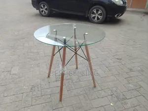 Clear Round Eames Table