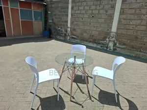 Clear Round Eames Table