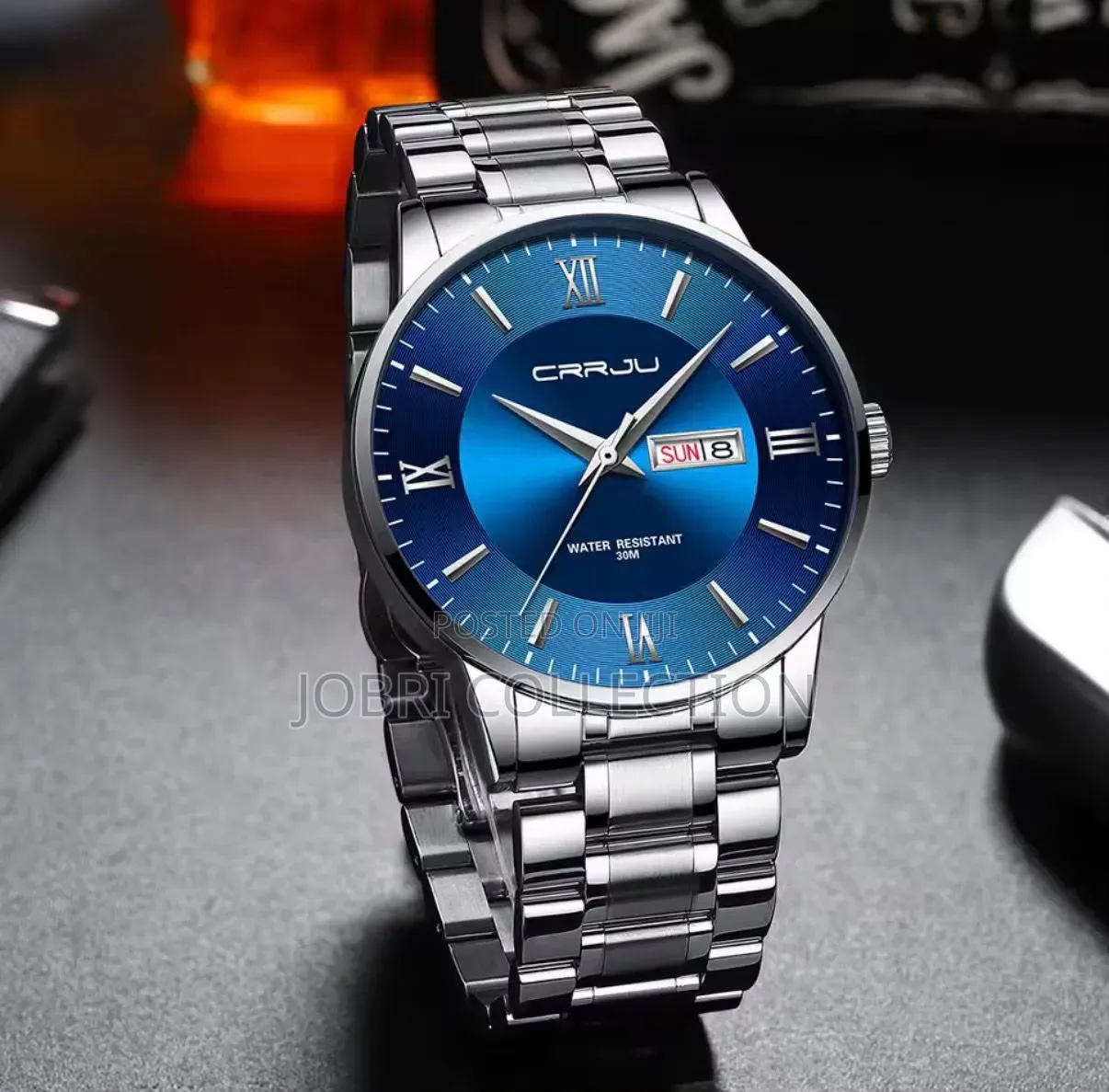 Crrju Day and Date Display Gents Watch