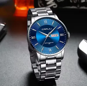 Crrju Day and Date Display Gents Watch