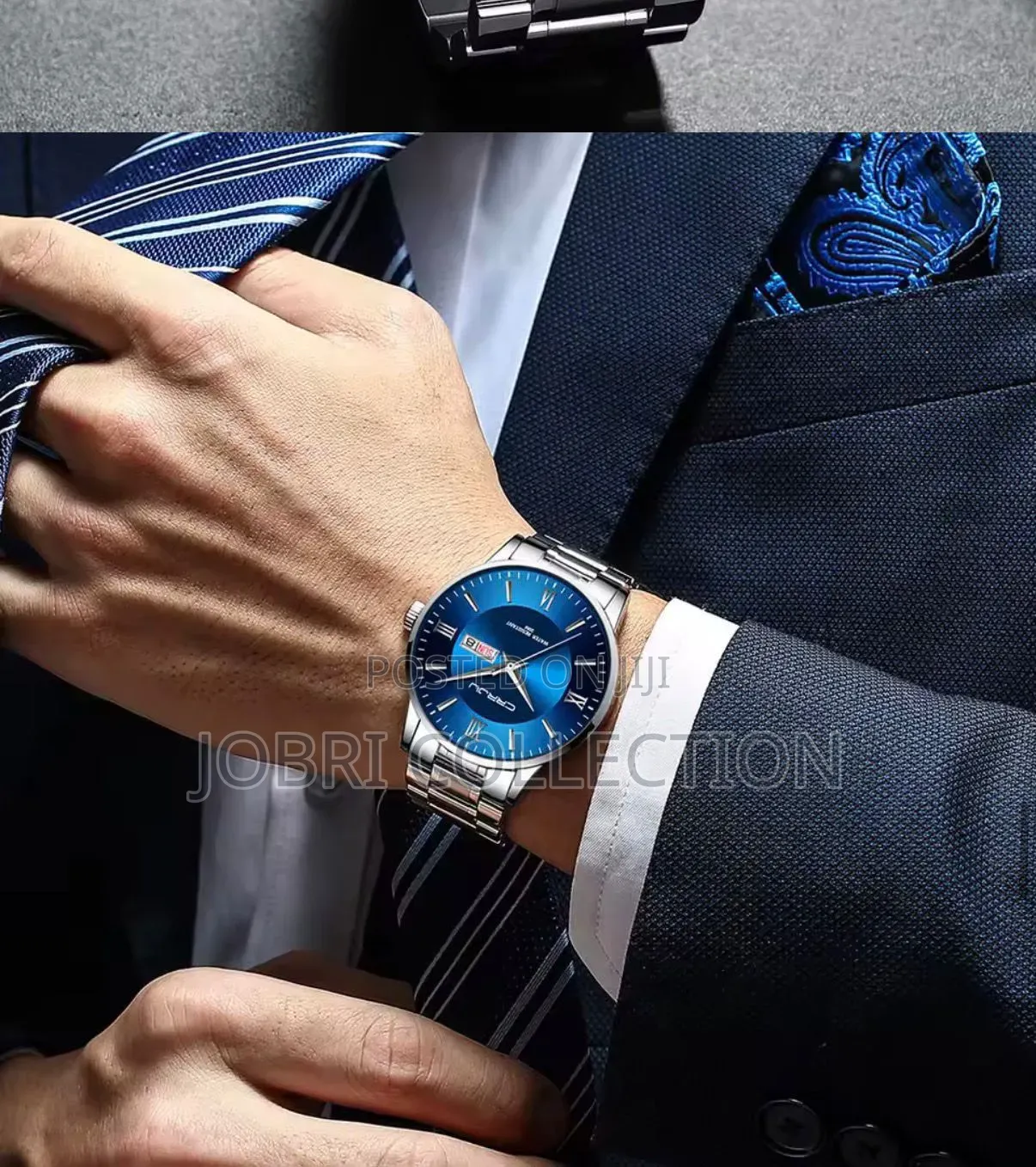 Crrju Day and Date Display Gents Watch