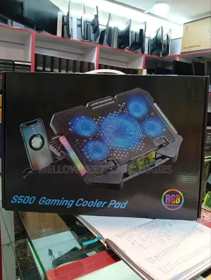 Gaming Laptop Stand With 5 Fans and Different LED Lights