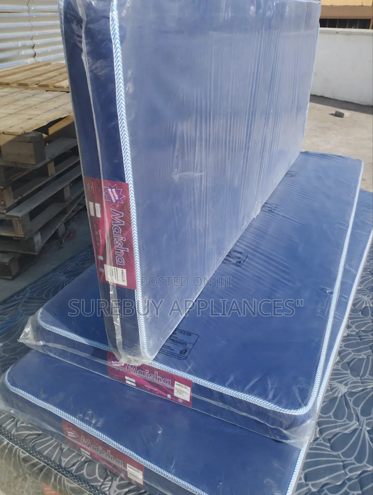 21⁄2 by 6 4 Inch Blue School Mattress