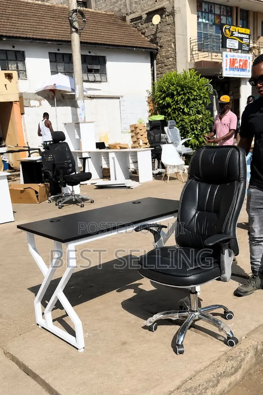 Executive Office Desk and Office Chair