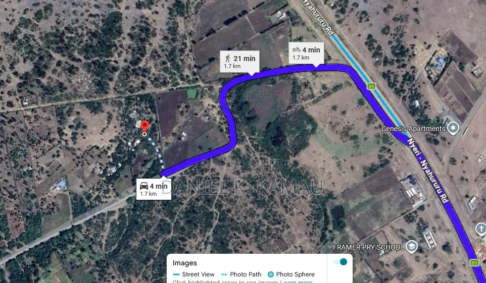 3-Acre Plot, Kariguini, Close to Marina Centre, Nyeri-Nyahururu Road