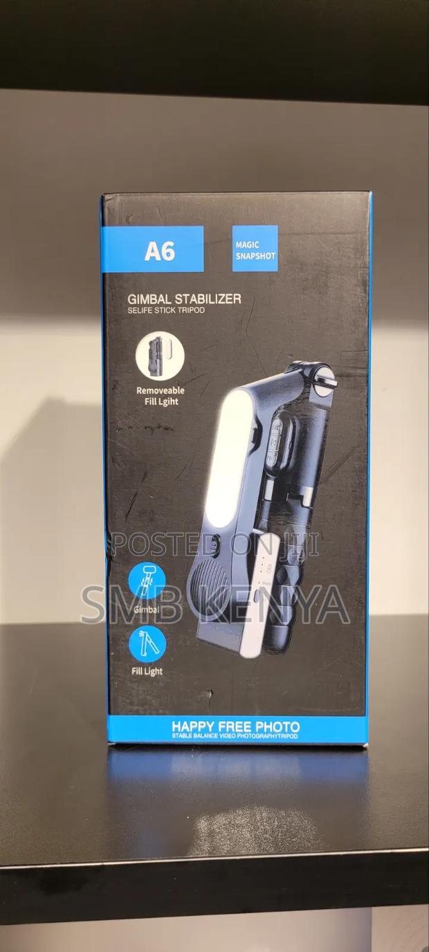 Flexible Single Axis Gimbal Stabilizer Portable Handheld With Light - main view