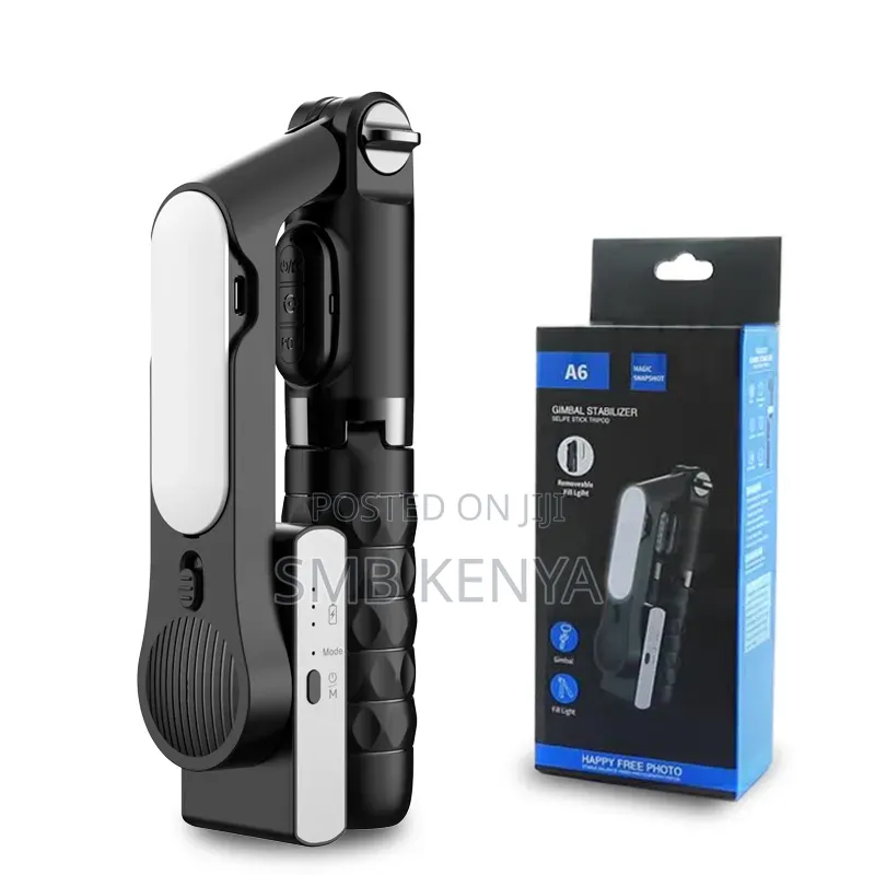 Flexible Single Axis Gimbal Stabilizer Portable Handheld With Light