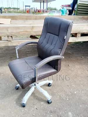 Executive Leather Office Chair Brown