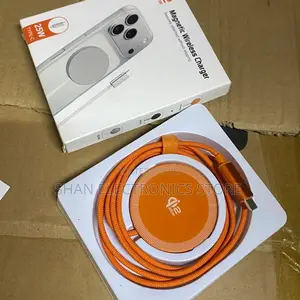 Orange Portable 25w Mobile Phone Magnetic Wireless Charging Pad