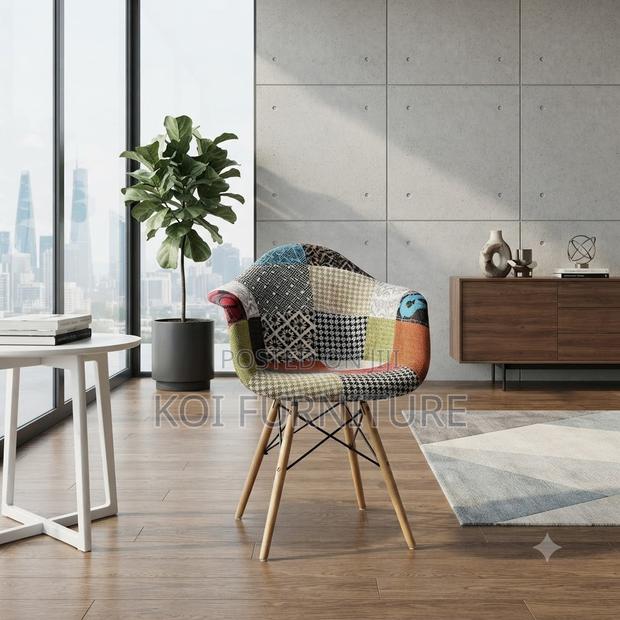 Dining Chairs; Multicolored Modern Eames Dining Chairs - thumbnail 4