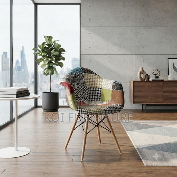 Dining Chairs; Multicolored Modern Eames Dining Chairs - thumbnail 5