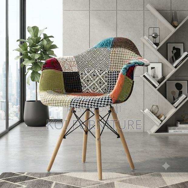 Dining Chairs; Multicolored Modern Eames Dining Chairs - thumbnail 6