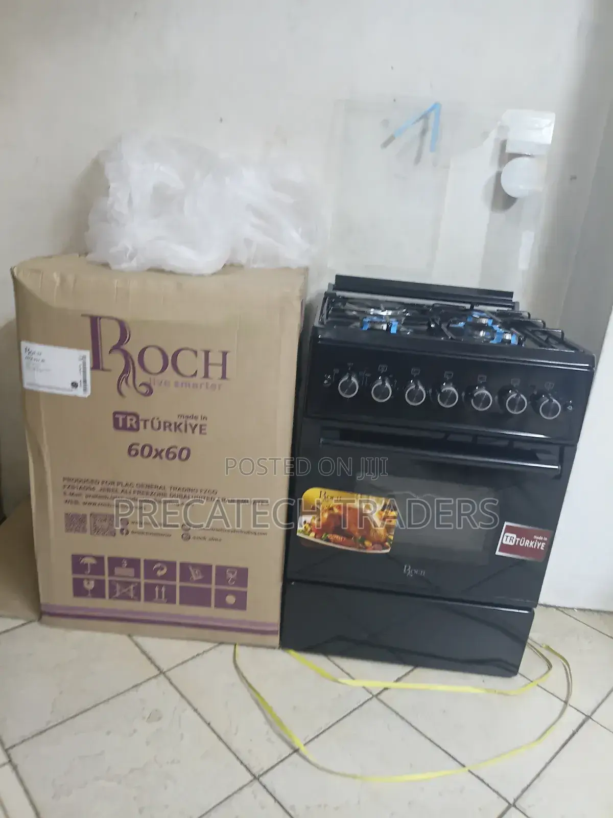 Roch 60x60 3+1 Standing Cooker – Black