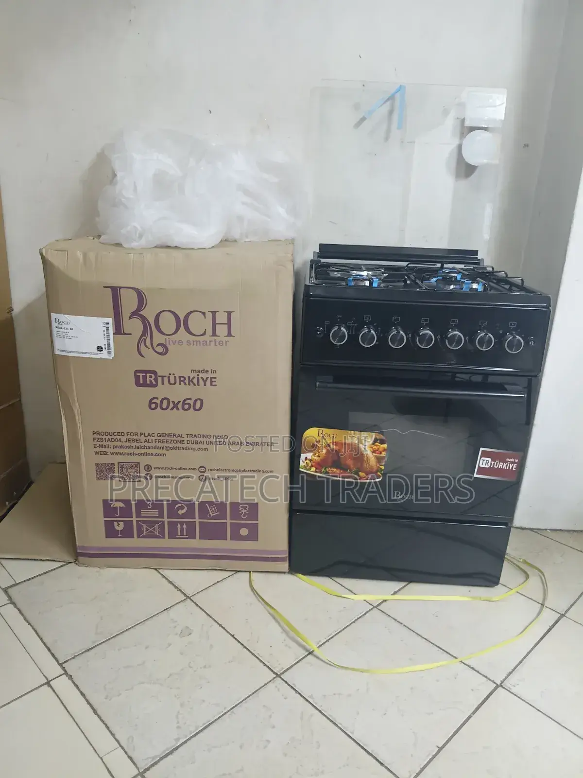 Roch 60x60 3 Gas + 1 Electric Cooker